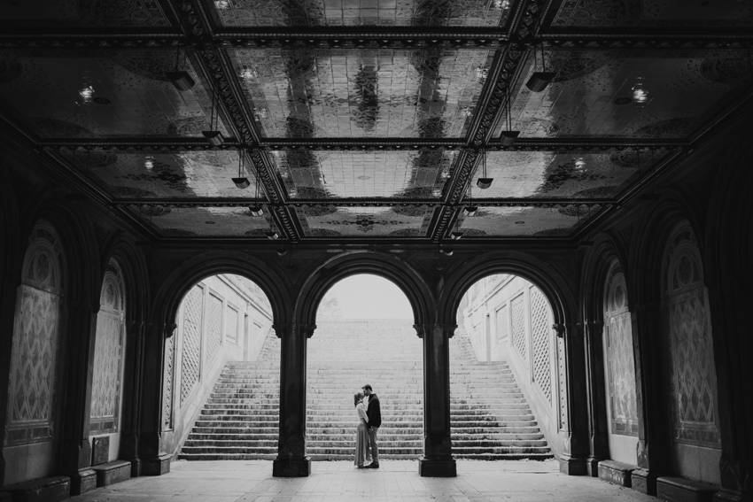 Bethesda Terrace engagement session in New York City