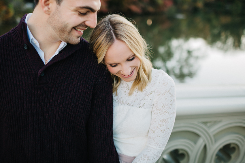 Sweet, natural engagement photos in New York City