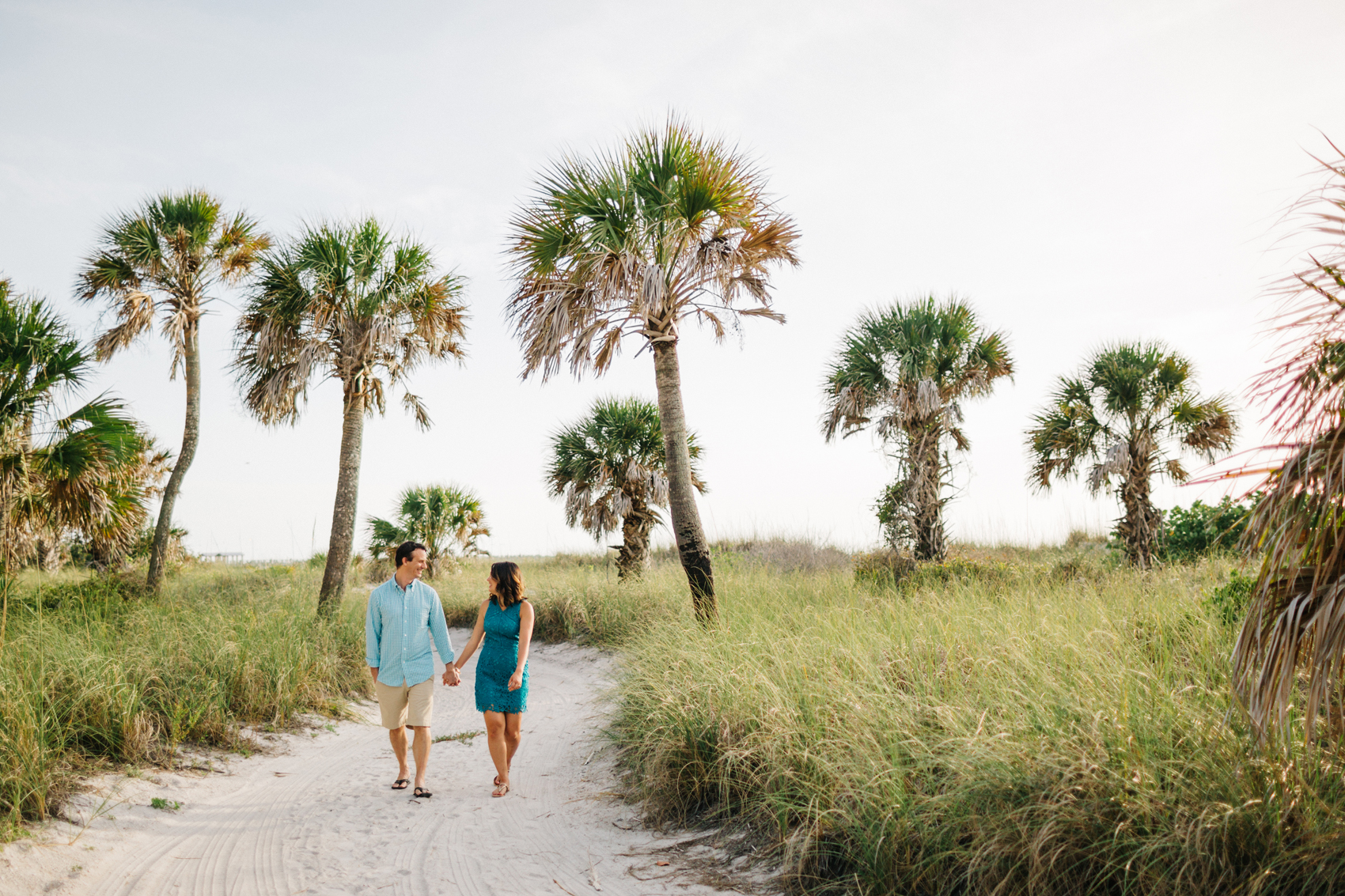 Fort De Soto engagement session on the beach