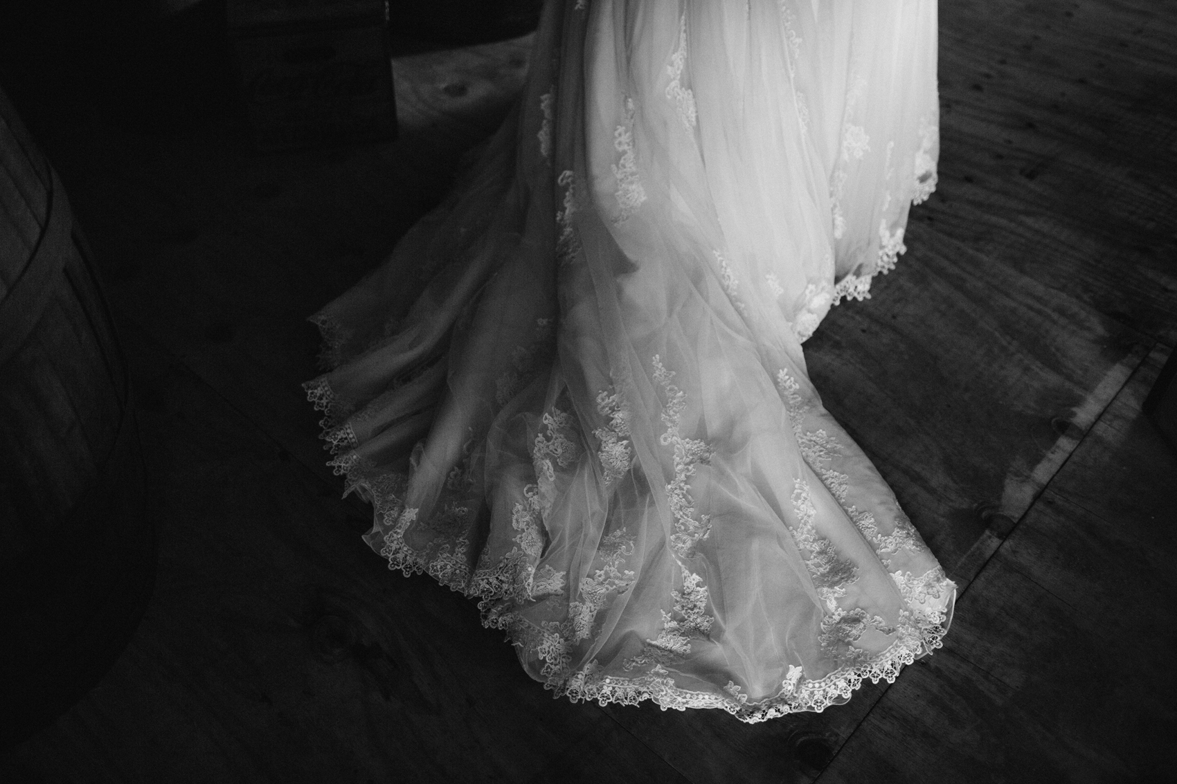 lace bridal dress detail