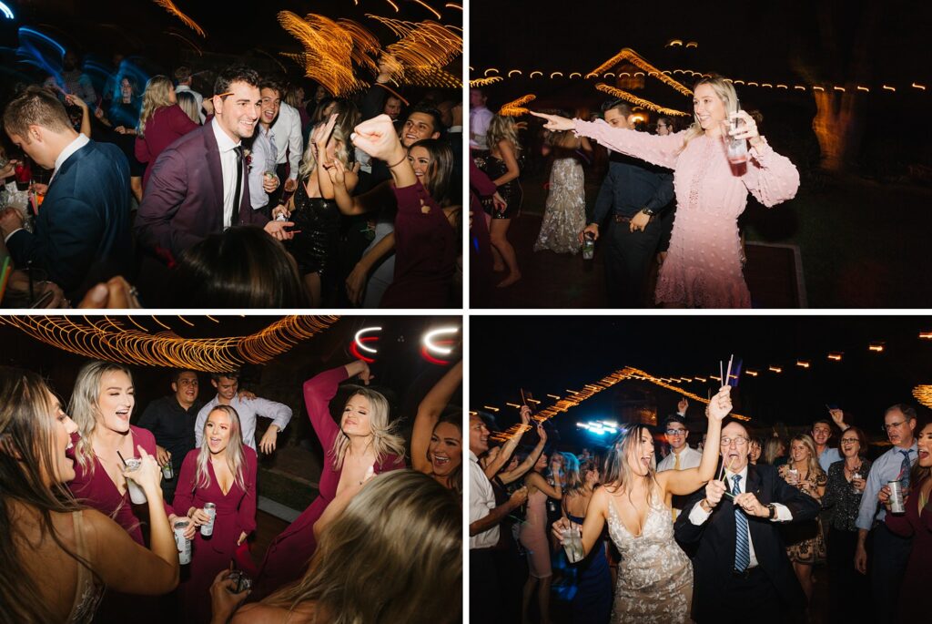 dancing at the wedding reception