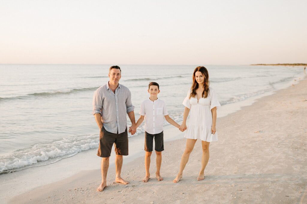 Family pictures on the beach in St. Pete