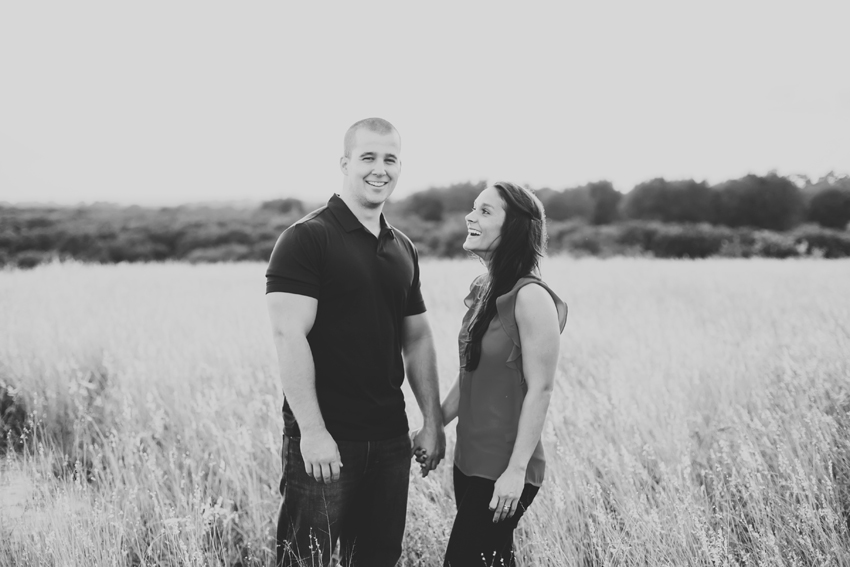 Fun Orlando Engagement Session in a Field