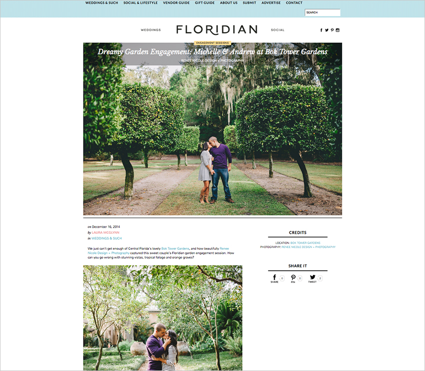 Orlando, Florida Romantic Engagement Session Photography