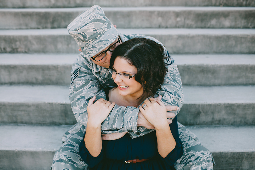 Army engagement session in St Pete, Florida