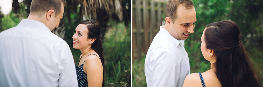 Engagement session on the beach pathways on Siesta Key