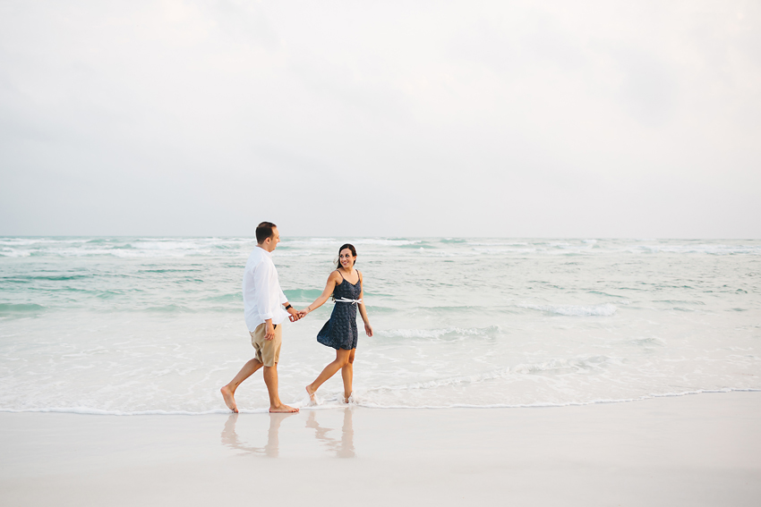 Romantic engagement session on Siesta Key beach