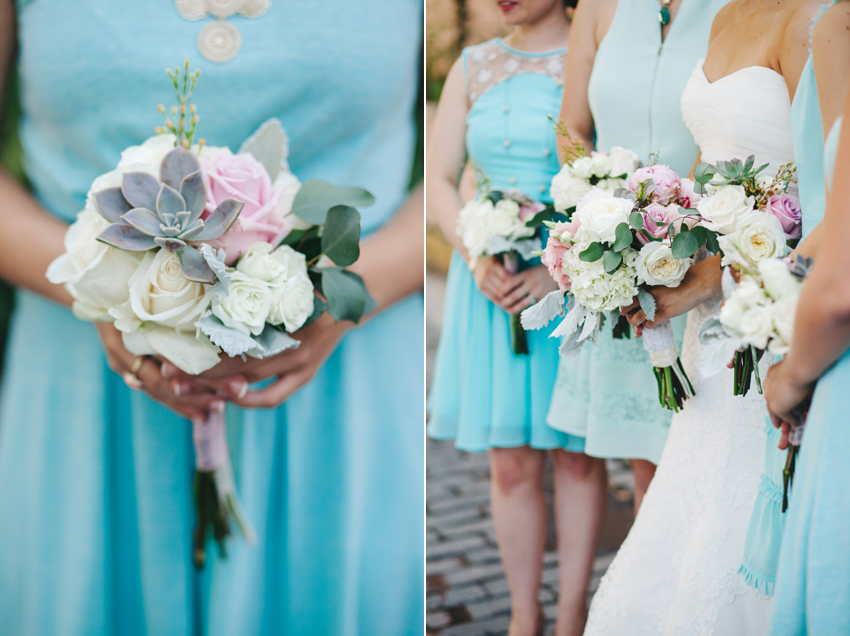 Peony and succulent bouquet ideas for a romantic wedding in St. Augustine Florida