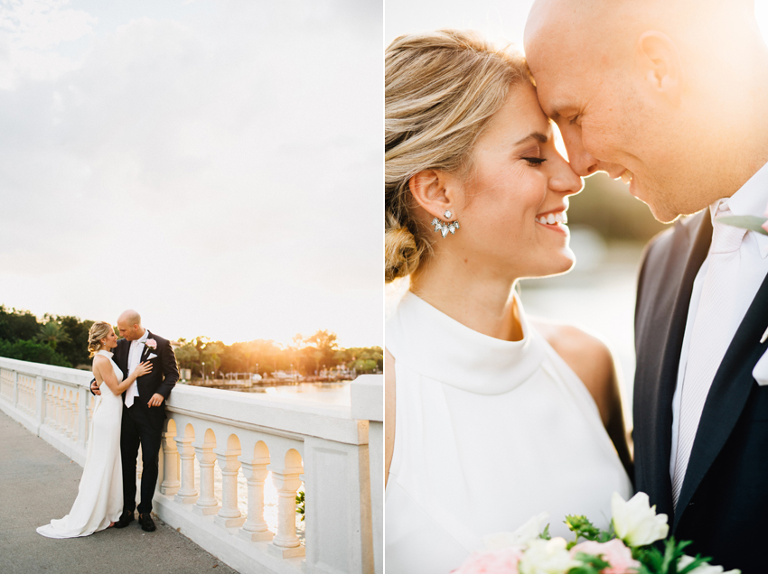 Romantic sunset wedding photography in St. Pete Florida
