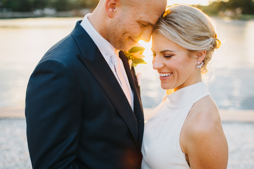 Romantic, natural wedding photography at sunset in St. Petersburg Florida
