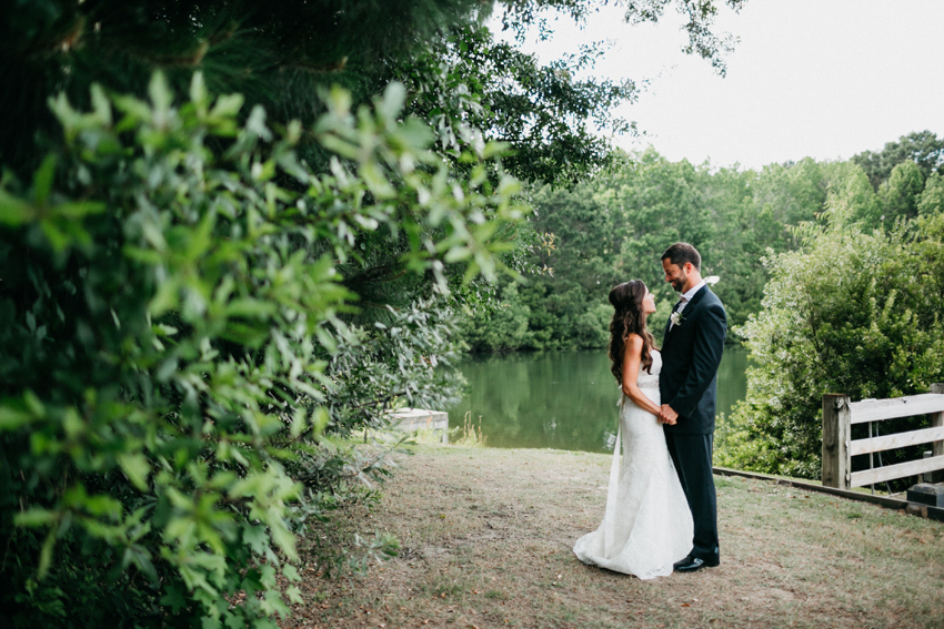 rustic woodsy wedding inspiration photos by the lake in Charleston