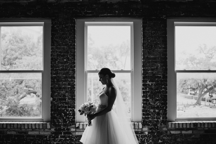 Natural light wedding photos at the Oxford Exchange in Tampa, FLorida