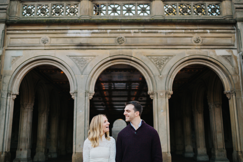 natural light engagement session in New York City
