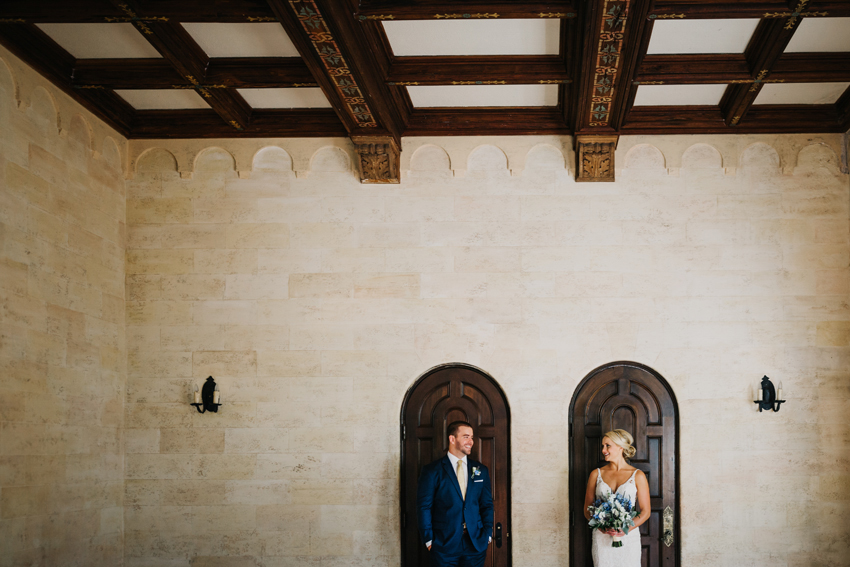 Powel Crosley Estate wedding photos inside the historic waterfront mansion in Sarasota, Florida