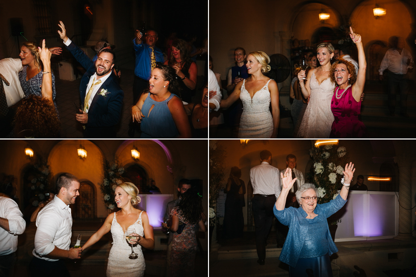 party and dancing at the wedding