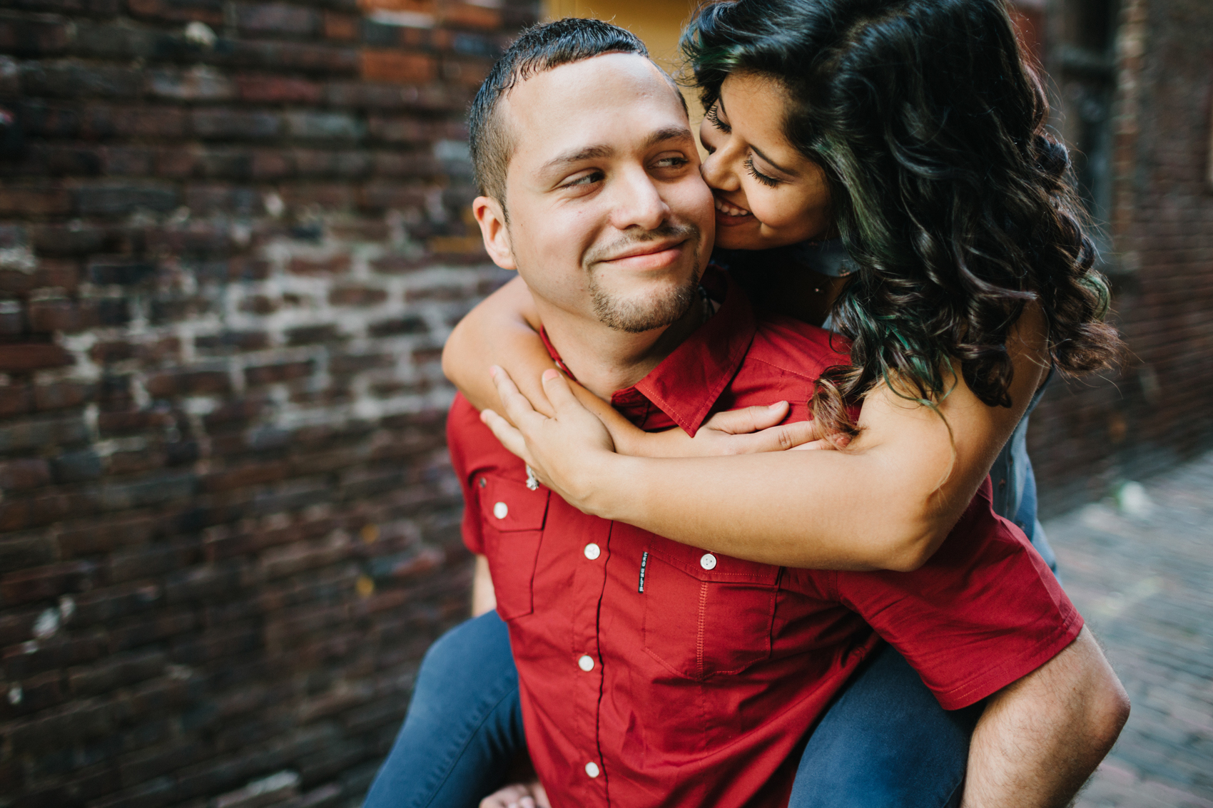 natural candid engagement photography and wedding photography in ybor city, florida