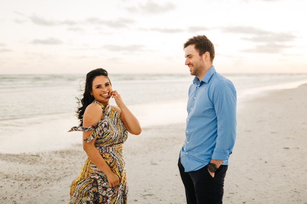 Modern engagement photography by Tampa wedding photographer
