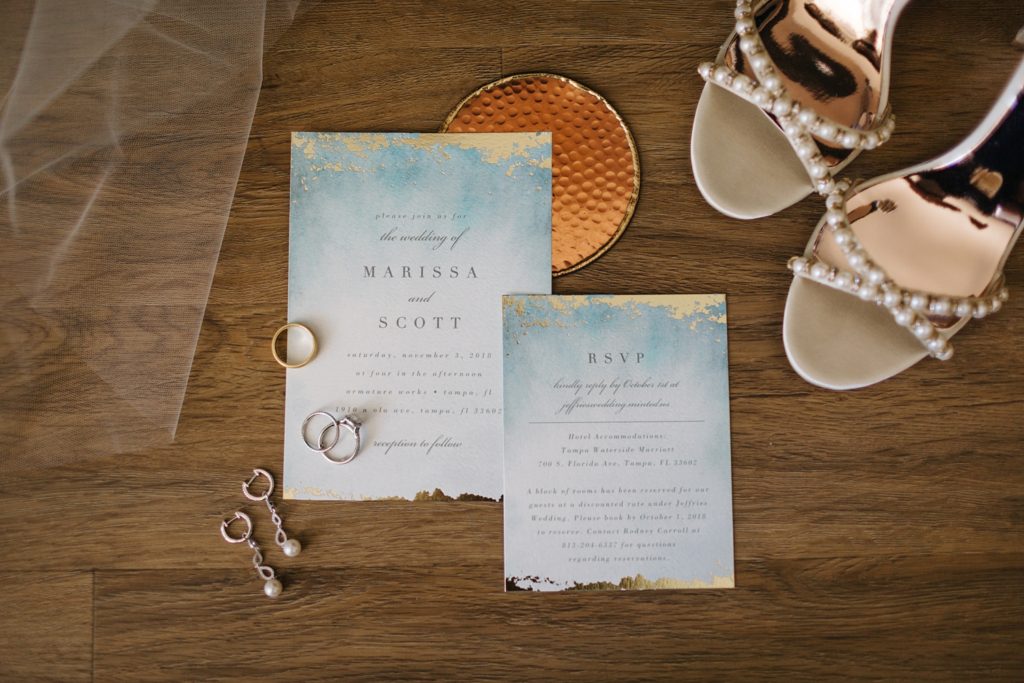 dusty blue wedding invitations from minted