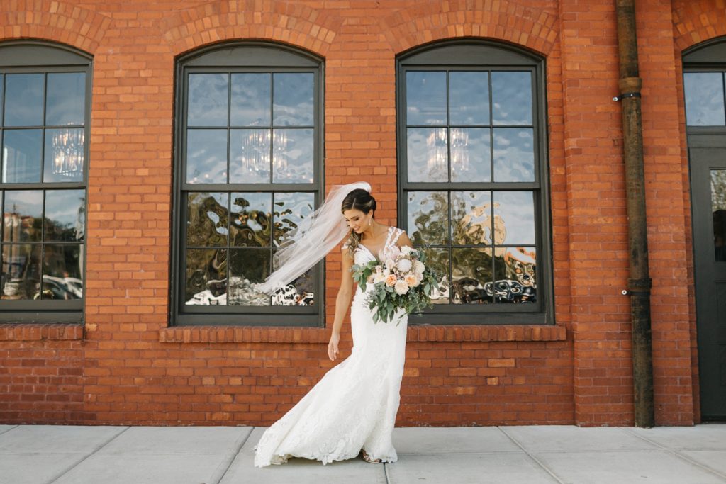 Industrial Armature Works wedding in downtown Tampa, Florida with candid wedding photography