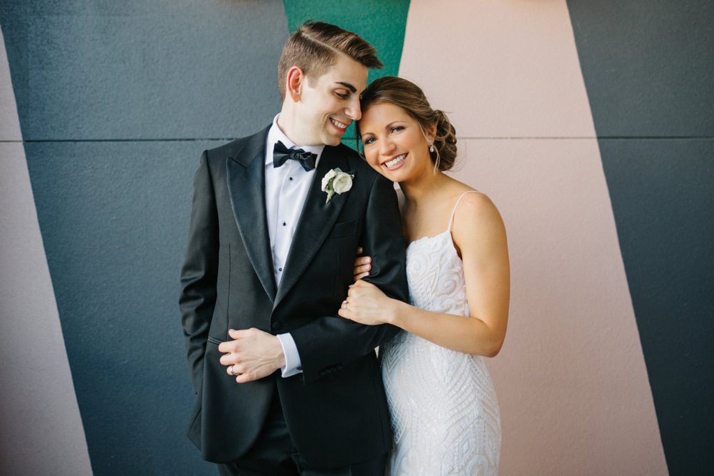 Modern and candid wedding photos at Armature Works