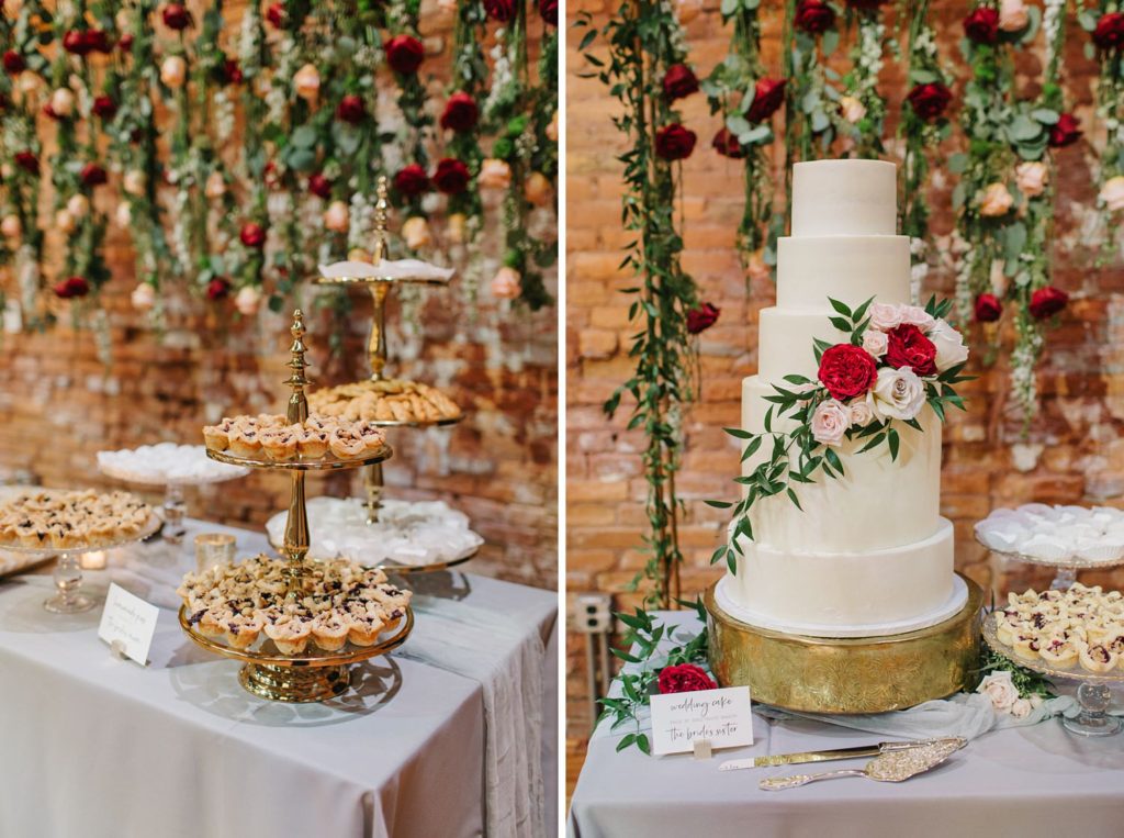 dessert table by sweetwood bakery