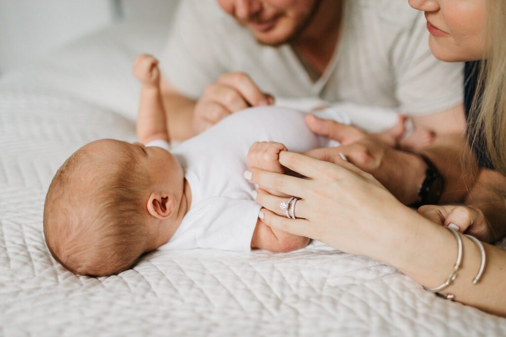 little details of hands during newborn photos in tampa